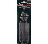 20-320 KATO Unitrack croisement et rails 90° 124mm ballast Train N 1/160