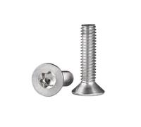 20-35 pièces M2/M2.5/M3/M4/M5/M6/M8 acier inoxydable 304 vis à tête enfoncée et douille Torx, M5x25mm