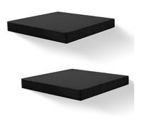 20,3X20,3Cm Étagères Flottantes Carrées En Bois, Mini Étagère Murale Au Style Compact Pour Petits Objets, Décoration Murale Suspen