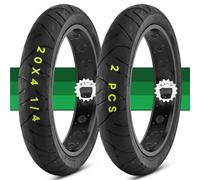 20 4 1/4 Pneu Vélo Fat Résistant aux Piqures avec Paroi Renforcée et Technologie Anti-Puncture Motif Traction Toutes Routes for Vélo Électrique et Commuter(2PCS)