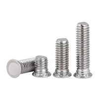 20/40/100/200 Pièces Goujons À Vis Auto-agrippants Rivet Pression FHS 304 Rivets En Acier Inoxydable M3 M4 M5 M6 M8 Tête Affleurante(16mm,M3-200pcs)