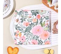 20/40/60pièces Serviettes jetables imprimées de roses roses aquarelles, serviettes de cocktail au design floral rustique, 13*13 pouces 2-plis épaissies premium, serviettes de décoration de table roman