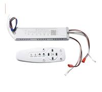 (20-40W) × 4 (40-60W) × 4 pilote de LED intelligent à intensité variable lustre 2.4G télécommande et alimentation de contrôle APP AC220V((40-60W)-4)