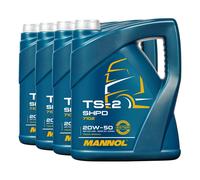 20 (4x5) Litre Mannol SAE 20W-50 Shpd TS-2 Camion / Tracteurs L'Huile De Moteur