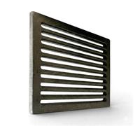 20,5 x 23,5 x 1 cm - Grille en fonte pour collecte des cendres | Convient pour cheminées et poêles | Résistante | Design moderne | 100% fonte de qualité Lunaway