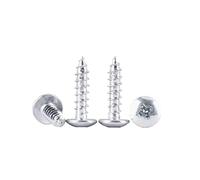 20/50/100/200 pièces en acier au carbone blanc zingué croix grande tête plate vis autotaraudeuses vis à bois à tête de champignon(8mm,M3.5 (100PCS))