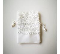 20/50/100 pièces Emballage De Noël Sac Cadeau en Dentelle Bonbons Dragée Sac À Cordon pour La Maison Fête De Vacances Bricolage Décor De Mariage