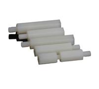 20/50/100 Pièces M3 6mm Blanc Mâle-femelle En Nylon Entretoise Colonne Hexagonale Vis De Support Écrou Espacement Circuit Imprimé(M3X8mm-6mm-100pcs)