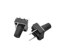 20/50/100 pièces Micro interrupteur Tactile interrupteur DIP momentané 2 broches 6x6mm Micro interrupteur à bouton-poussoir Tactile haut 5mm 6mm 7mm 8mm 9mm(6x6x7mm,50Pcs)