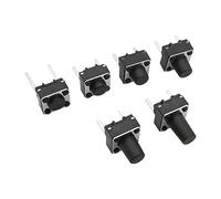20/50/100Pcs Tactile Switch Momentary Tact DIP Switch 2Pin 6 x 6mm Touch Push Button Switch High 5mm 6mm 7mm 8mm 9mm NWPNLXEA(6x6x4.3mm,50Pcs)