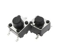 20/50 interrupteurs SMD 6 * 6 * 4,3 mm 5/6/7/8/9/10/11/12/13/14/17 6X6 4 broches, micro-interrupteurs tactiles à bouton-poussoir, interrupteurs à réarmement automatique(6x6x10mm,50PCS)