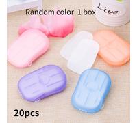 20/50 Pcs/Boîte Jetable Lavage Main Papier Savon Corps Lavage Confettis De Bain Moussant Fleur Papier Savon De Voyage En Plein Air Fournitures - Type No.7 20pcs