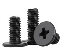 20/50 pcs M1.2 .4 .6 M2 .5 M3 Mini Micro Cross Phillips Ultra Mince Low Wafer Flat Head Screw Bolt for Laptop Phone Glasses (couleur : 3 mm, taille x50 pièces) (6 mm, M2.5 x 50 pièces)