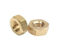 20/50 pièces DIN934 Écrou Hexagonal En Laiton M1 M1.2 M1.4 M1.6 M2 M2.5 M3 M4 M5 M6 Écrou En Laiton Écrous (Size : M2 50pcs)