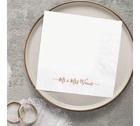 20-500 pièces Serviettes de cocktail personnalisées, 9 designs de serviettes à monogramme personnalisées pour anniversaire, enterrement de vie de jeune fille, shower de mariage, baptême, "Sip & See",