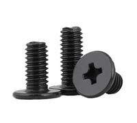 20/50pcs M1.2 M1.4 M1.6 M2 M2.5 M3 Mini Micro croix / Ultra mince plaquette basse vis à tête plate boulon compatible lunettes de téléphone portable(5mm,M3 x30pcs)