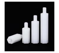 20/50pcs mâle à femelle blanc/noir PCB Nylon entretoise M2 M2.5 M3 M4 * L + 6 colonne plastique espacement vis longueur: 5-50mm(Bianco,M2x20-6mm(50pcs))