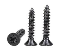 20-50PCS Vis autotaraudeuses à tête plate Torx, acier inoxydable 304 noir galvanisé en forme d'étoile à six pétales M2 M2.6 M3M3.5 M4 M4.2 M5(M4.2x16mm 20pcs)