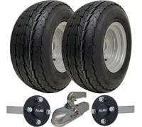 20.5x8.0-10 Trailer Kit High Speed Road Legal Wheels ALKO Stubub Axle & Cast Hitch