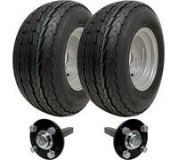 20.5x8.00-10 Trailer Kit High Speed Road Legal Wheels + Hub & Stub Axle 750kgs