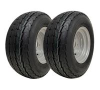Parnells 20.5x8-10 Remorque Roues 4ply Haute Vitesse Route Légal Pneus, 4 Clou Jantes - Set De 2