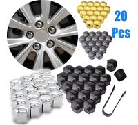 20/60/80 pièces 17/19/21mm bouchons d'écrou de roue de voiture couvercles de Protection bouchons antirouille couvercle de vis de moyeu automatique boulon d'écrou de pneu de voiture extérieur