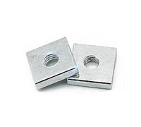20 à 40 écrous carrés fins en acier au carbone zingué M2 M3 M4 M5 M6 M8, bloc coulissant pour accessoires de profilés en aluminium(20pcs,M6x12x12x4mm)
