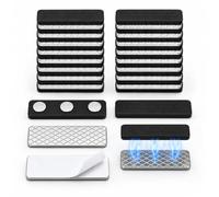 20 Aimants Moustiquaire Fenêtre 45 x 13 mm, Clips Magnétiques Sans Perçage | Lot compact pour voilage, rideau occultant léger et store, pose autocollante sur surface lisse, idéale en maison ou location