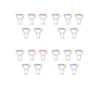 20 Ampoules LED Connectées Tuya WiFi GU10 à Intensité Variable 6 W 220 V, Contrôle par Application Life, Fonctionne avec Alexa et .