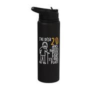 20 Ans Anniversaire | J'ai déjà 20 ans | Humour 20ème Stainless Steel Insulated Water Bottle