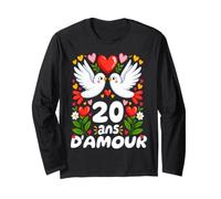 20 Ans de Mariage - Anniversaire De Mariage d’Amour Couple Manche Longue