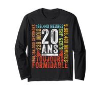 20 Ans Toujours Formidable Cadeau Anniversaire 20 Ans Manche Longue