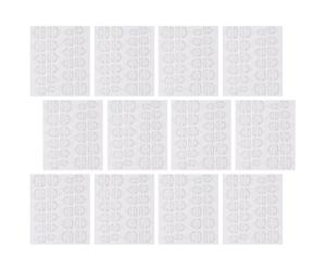 20 Autocollants de Colle à Ongles Double Face Invisibles | Plastique, Usage Maison et Diy, Tailles Multiples, Pose Facile, Lot Pratique pour Familles et Amis