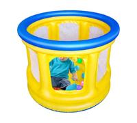 20 Balls Inflatable Bounce House Portable Jump Ball Pit Bouncer | Fun Trampoline Pool Playset for Backyard Garden Bedroom Home Playground School Kindergarten Daycare Yard