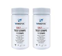 20 Bandelette Test Piscine Au Sel, Mesure La Teneur En Sel La Piscine Pour La Teneur En Chlorure Sodium, Bandes De Papier De Détection De Piscines