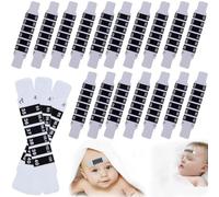20 bandes de thermomètre frontal fiables, autocollants portatifs réutilisables pour vérifier la température, température adulte, sac à main, voyage, bandes de température