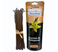 20 belles gousses de vanille bourbon de Madagascar, 14-15cm, parfumée, souple et brilllante, idéale pour la pâtisserie. Emballage sachet ZIP renfermable.