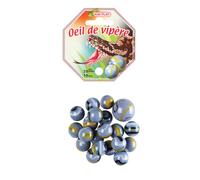 20 billes 16mm et 1 calot 25mm - Oeil de vipere