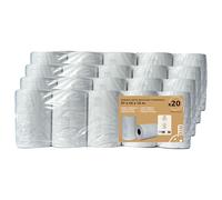 20 Bobines tickets de carte bancaire 57 x 50 x 12 mm - Longueur 18M - Rouleau pour TPE - Papier thermique haute qualité 48g sans Bisphénol A - Avec logo Triman - TVA récupérable
