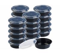20 boîtes de conservation rondes avec couvercles - 900 ml [Rosenstein & Söhne]