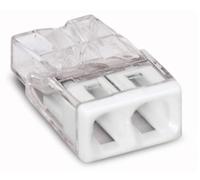 20 bornes enfichables WAGO Compact 2x 0,5-2,5 mm² blanc