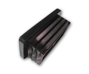 20 bouchons, noir, pour tubes carrés, dimensions extérieures 40x30mm