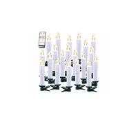 Lunartec 20 bougies LED sans fil avec télécommande XMS-35.r - Blanc