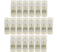 20 Bougies Neuvaine Notre Dame de Fatima 17,5cm - Bougie Neuvaine - Culte Chrétien en Cire végétale