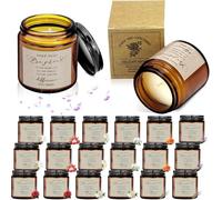20 Bougies Parfumées de Remerciement 100 ml en Cire de Soja, Cadeaux d’appréciation pour Employés avec Message Inspirant, Idées Cadeaux de Noël pour Femmes, Enseignants, Collègues et Bénévoles