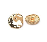20 boutons métalliques irréguliers de 15/18/23/25 mm pour vêtements féminins, couture à la main, accessoires de bricolage,25 mm