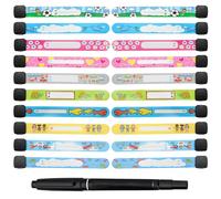 20 Bracelets d'Identification de Sécurité pour Enfants, Bracelets d'Identification Anti-Perdus pour Enfants,avec Stylo Non Effaçable pour Bracelet d'Urgence pour Enfants Garçons Filles Bébé