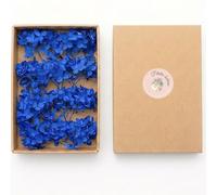 20 Brins d'hortensia stabilisé Bleu Roi Vrai Hortensia, Fleurs éternelles pour décoration Mariage DIY Artisanat Bougies Bijoux résine Mini Bouquet (Bleu)