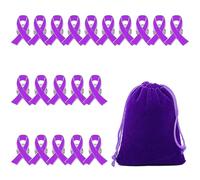 20 broches ruban violet avec 1 étui violet, broches en métal, broches exquises, broches pour femmes, accessoires de vêtements, accessoires de conception personnalisés