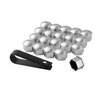 20 Cache-écrous de Roue en Plastique pour Volvo XC90 XC70, 19 mm et 21 mm, universels, Protection antirouille pour vis de Pneu, avec Outil de démontage, 17 mm